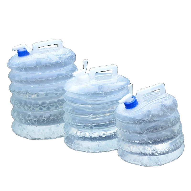 Secchio Pieghevole Portatile AutoM 20L - Per Campeggio, Pesca, Giardinaggio, Con Coperchio - 2