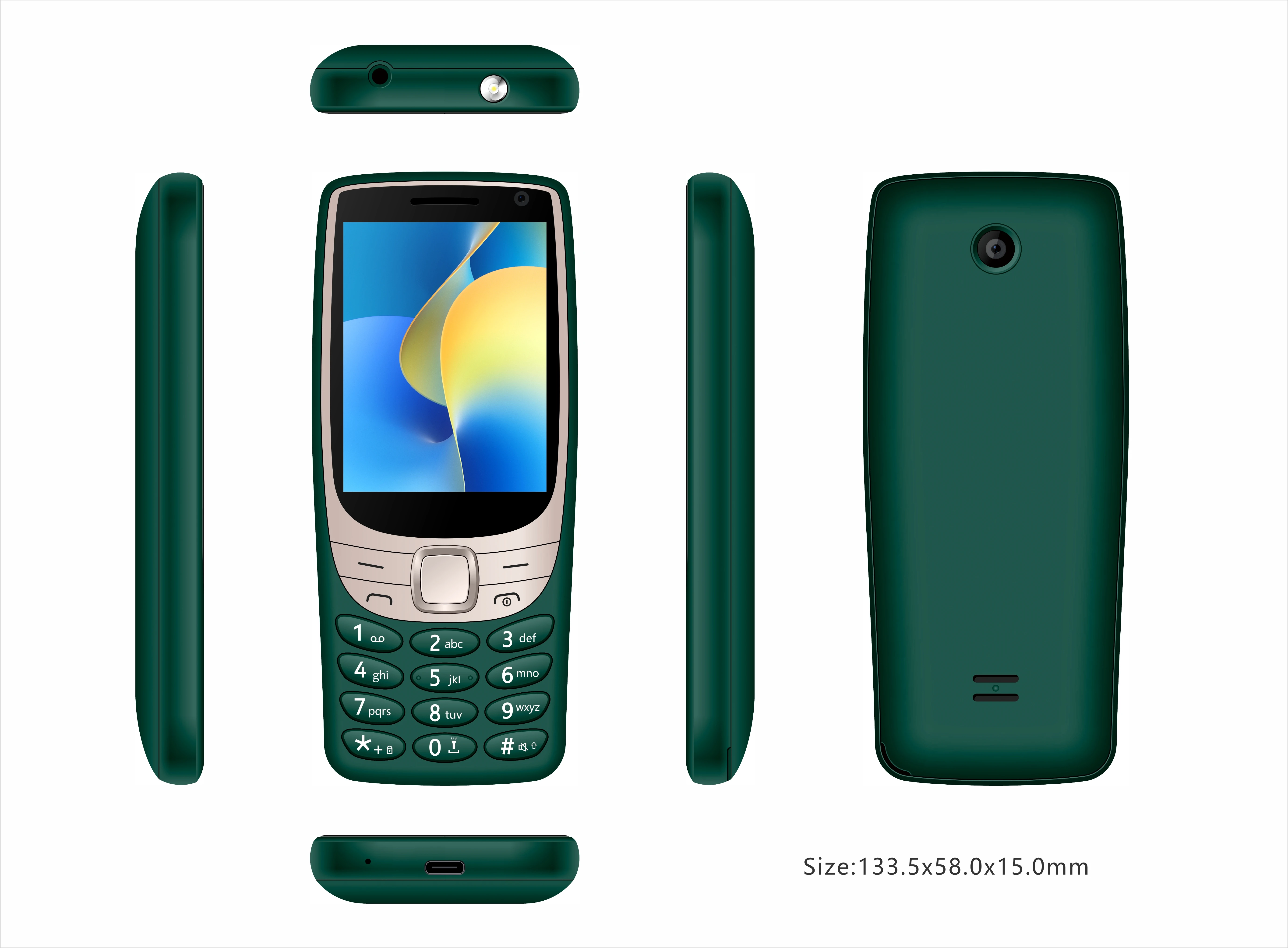 Odm Oem Keypad Smart Android Button 4g Feature Mobile Phone with Whatsapp Touch Screen Hotspot Wifi Android11 Phones