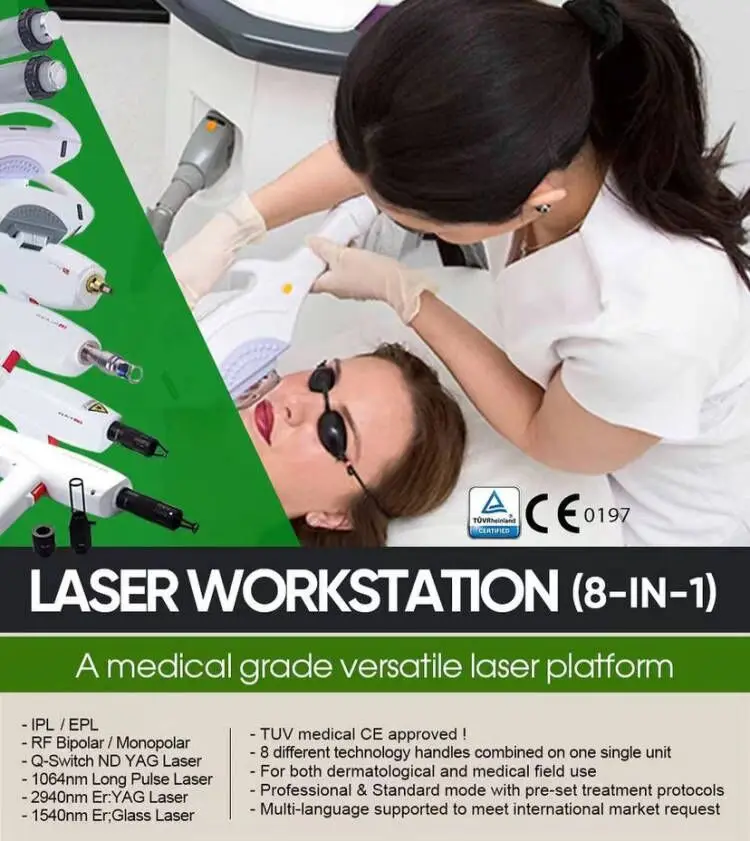 multi function platform laser device machine nd yag long pulse laser equipment