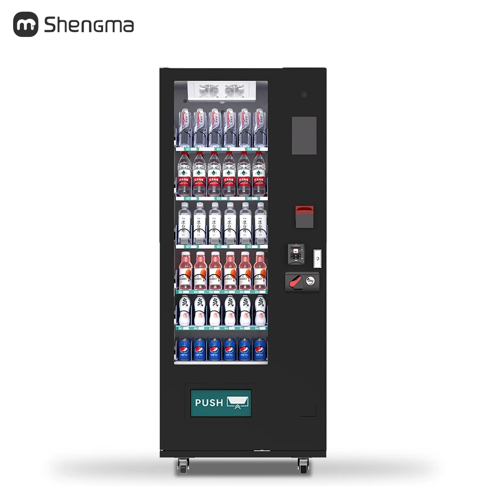 Small Capacity Vending Machine Smart Combo Cold Can Beer Bottled Drinks Beverage Vending Machines with Visa/Cash/Coin Payment