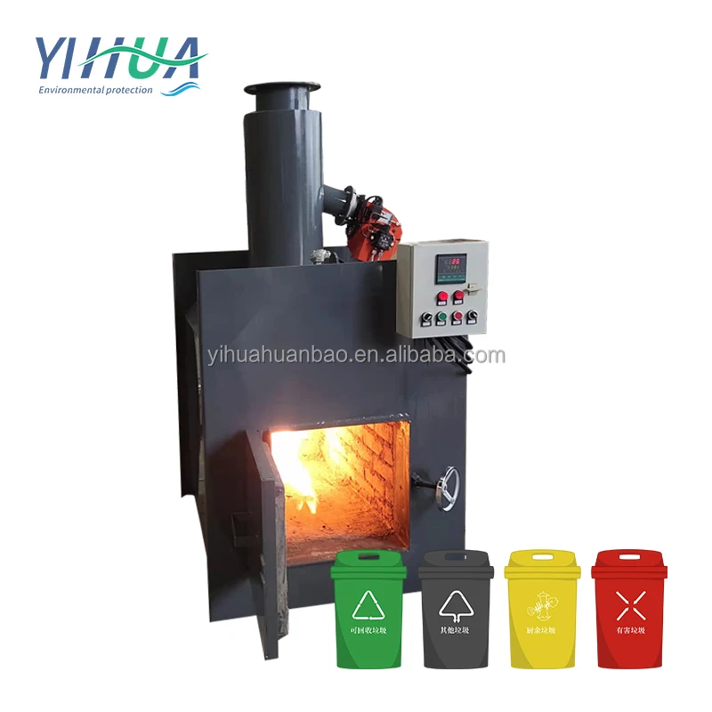Eco Friendly Portable Home Garbage Laboratory Medical Waste Municipal Refuse Animal Incinerator