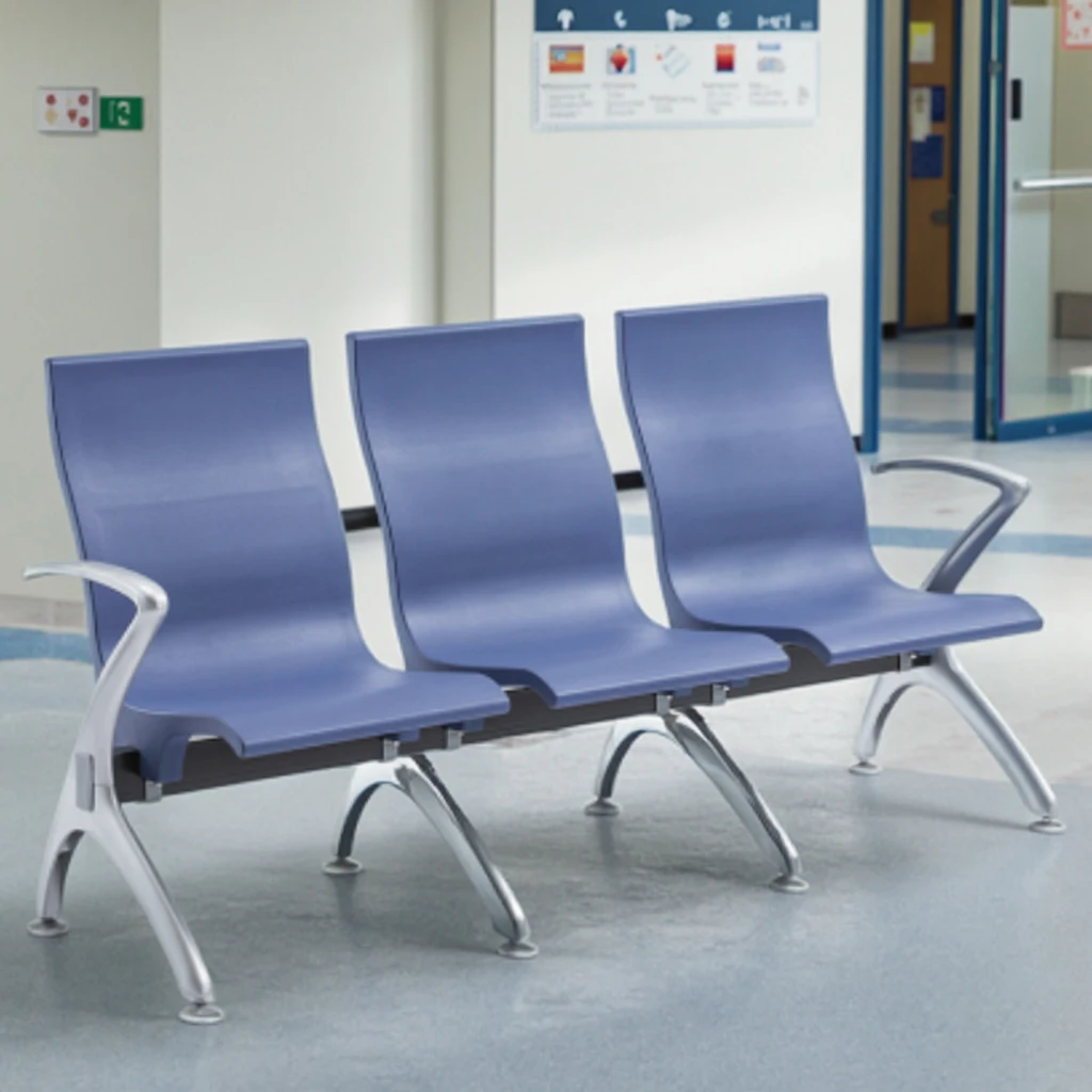 Commercial Grade Injection Molded PU Chairs with Reinforced Steel Legs 3