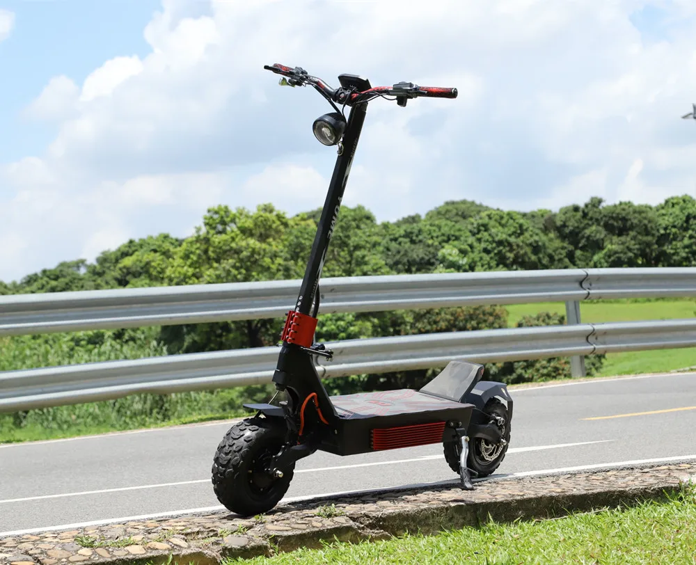YUME PREDATOR Powerful 72v Dual Motor 13 Inch Fat Tire  Electric Scooter Adult with Mid Display and Thumb Throttle