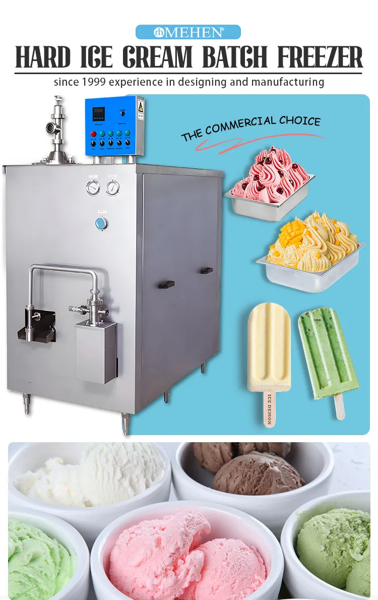 Mehen 300l Italian Gelato Machine Batch Freezer Hard Ice Cream Machine