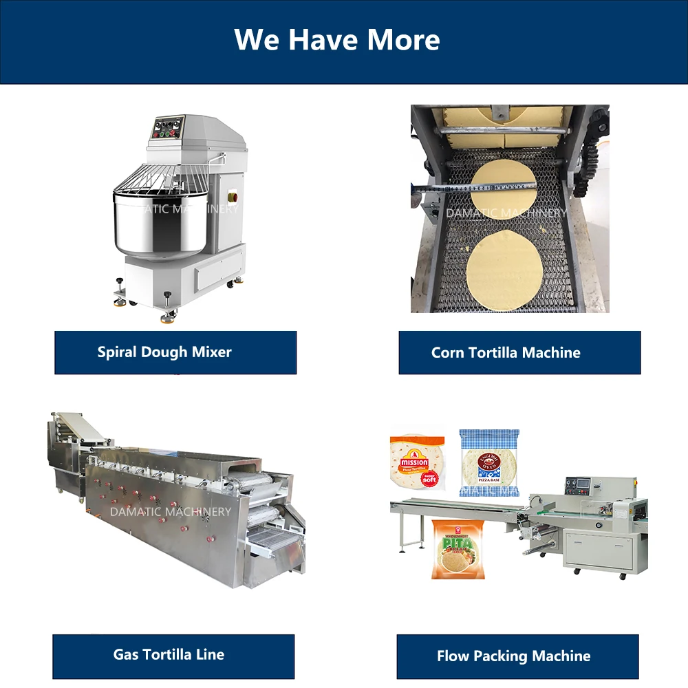Damatic Tortilla Production Line/customized Size And Thickness