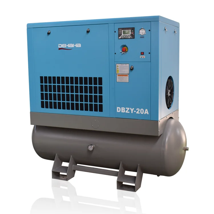 15kW 20HP DEHAHA Factory Compressor Performance Air Compressors Systems With Tank and Dryer