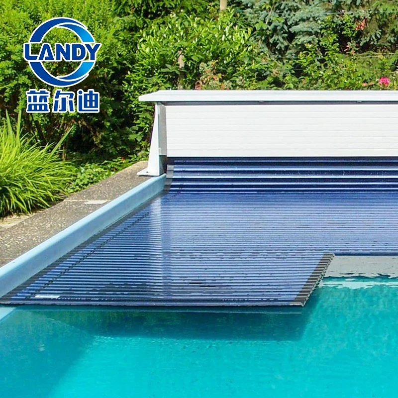 Landy PC Electric Automatic Swimming Pool Cover Retractable Algae Resistant Durable Pool Covers for Inground Pool