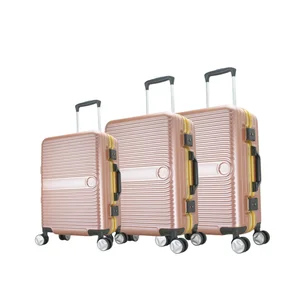 Cheap Custom Carry on Luggage Trolley Hard Case PC ABS Hardside Lightweight Suitcase with 4 Universal Wheels