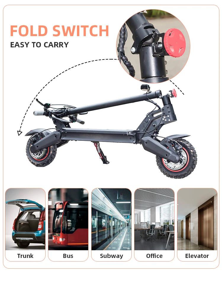 Wholesale 1000w 2 Wheels Electric Scooter For Adults 60v 20ah Dual