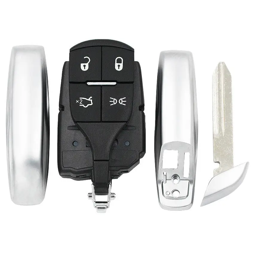 FCC : M3N-7393490 4 Button Remote Key 433.92MHz ID46 PCF7945A Chip for Maserati Ghibli Quattroporte Levante 2012-2019 WIth Logo