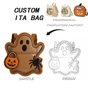 Custom Ghost Pumpkin Ita Bag Manufacturer Different Designs With Printed Gradient Colored Animals Itabag