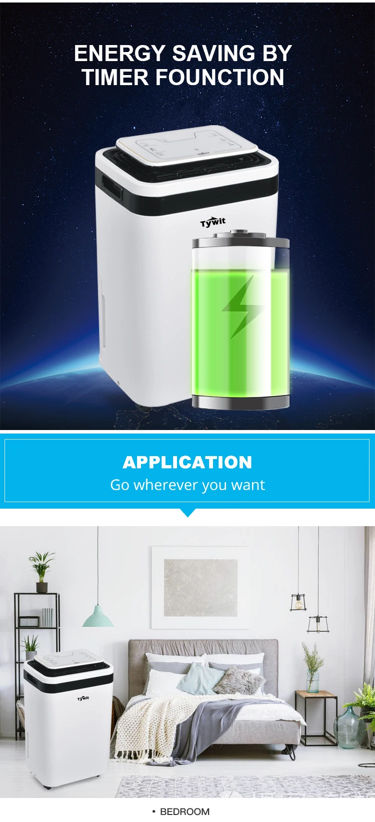 Dehumidifier With Air Purifier Home 12l Dehumidifying Dryer 3l 4 L