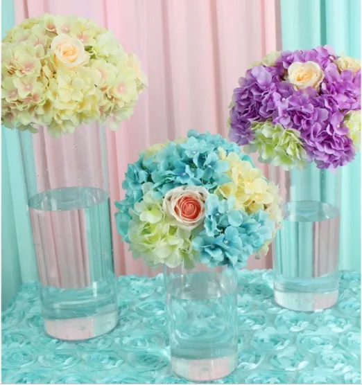 Tabletop Centerpiece Clear Round Acrylic Backdrop Flower Dessert Stand