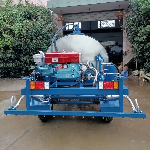 1.2 Ton Trailer Type Road Maintenance Construction Equipment-Emulsion Asphalt/Bitumen Sprayer Truck Pump Engine Core Components