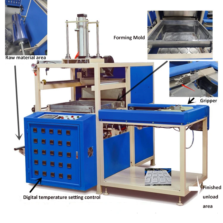 Toothbrush Packing Vacuum Forming Machine Vaccum Thermoforming Machine for Toothbrush Packaging