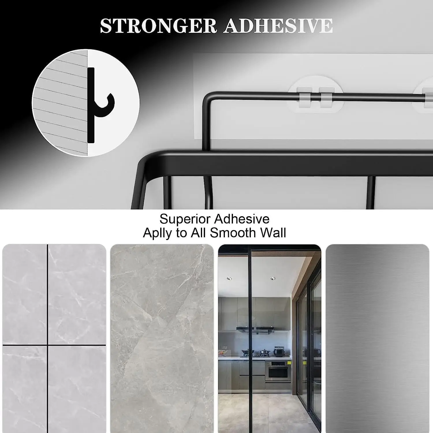 6-Pack Shower Organizer Shelves with Soap Holder - Image 5