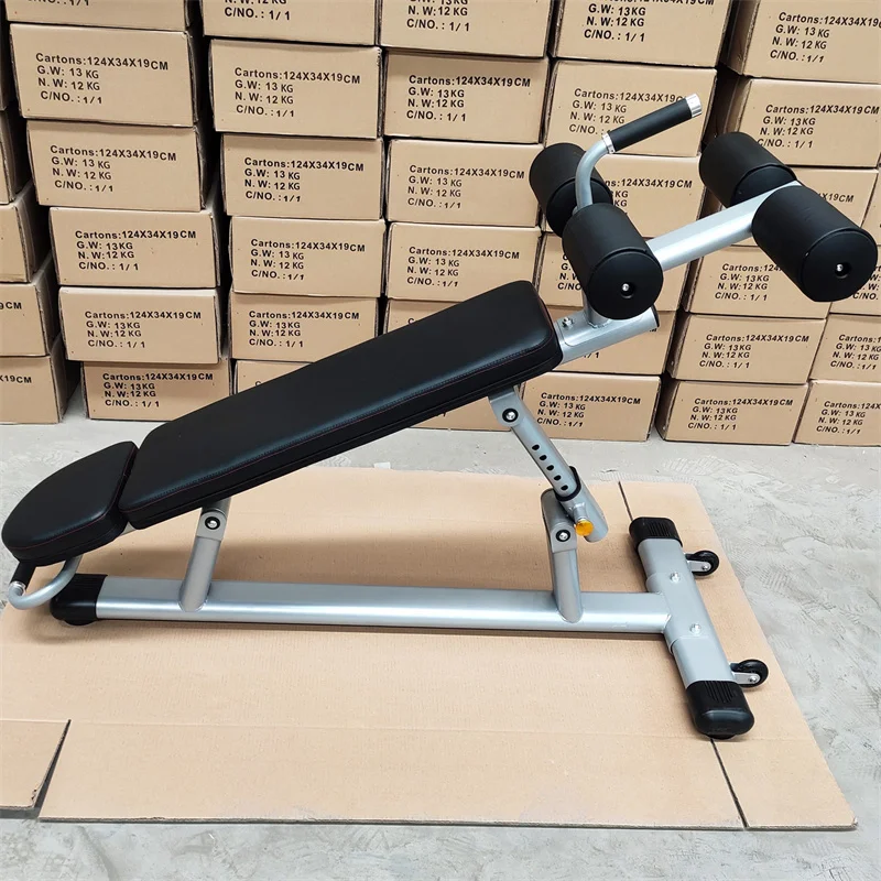 Adjustable AB Bench Sit up Bench Home Gym Machine Back Extension Commercial Adjustable Decline Abdominal Crunch Bench