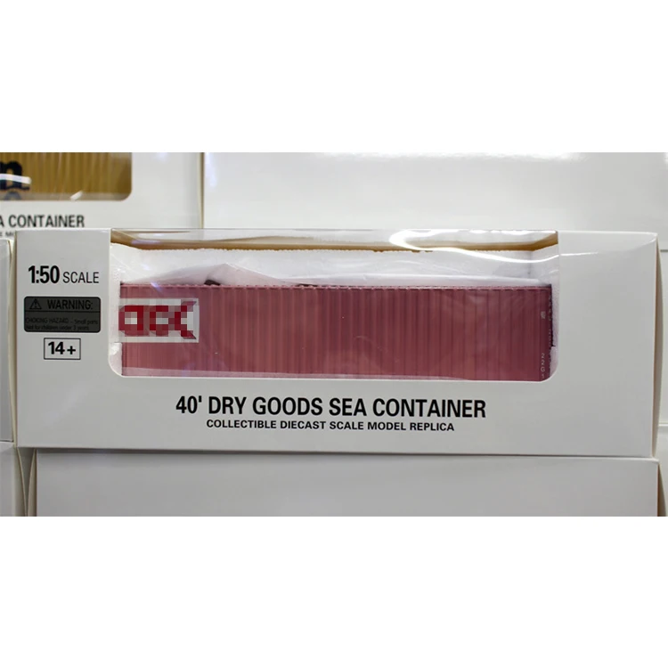 Railway Modeling Layout 1:50 HO Scale Model Train 40 Container 40ft Shipping Container Freight Car
