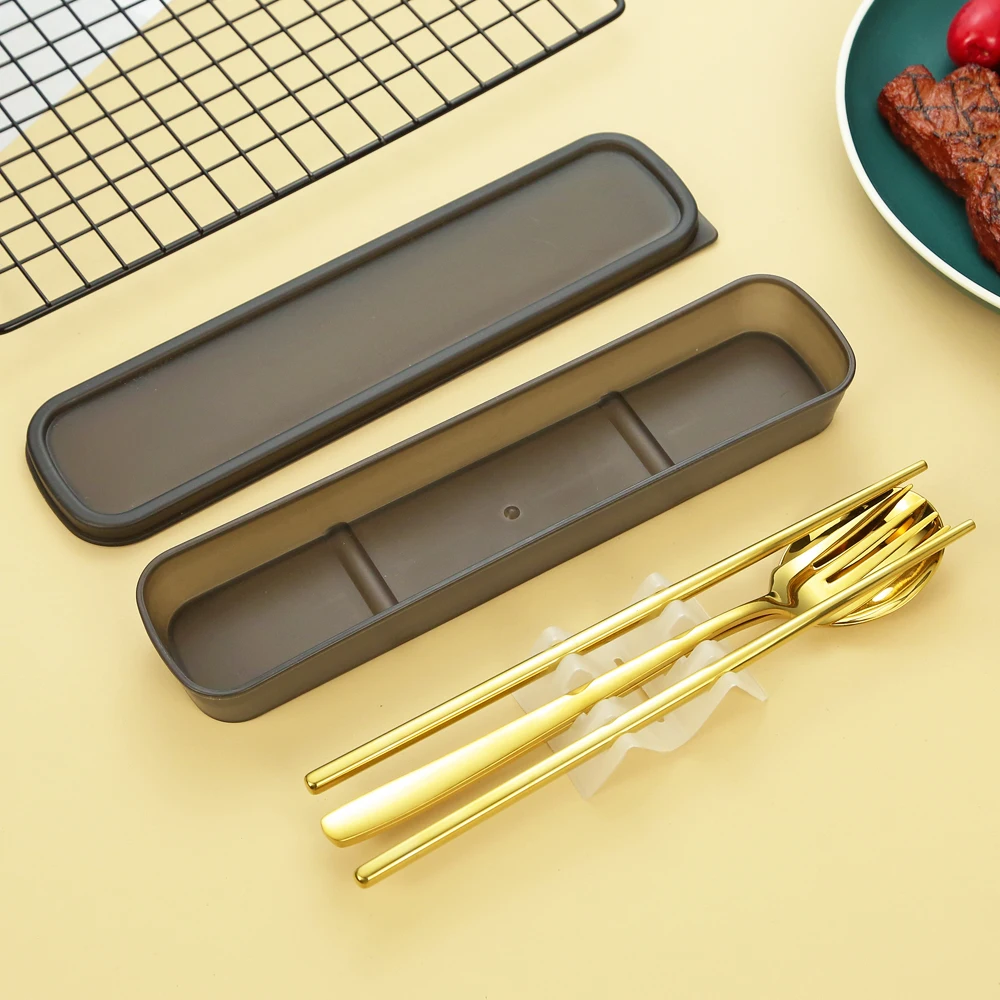 food-safe portable travel cutlery set personal