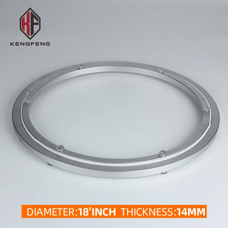 Мебель для низкий уровень шума 18 дюймов 442 мм обеденный стол проигрывателя поворотная пластина подшипника алюминий настольных подносов