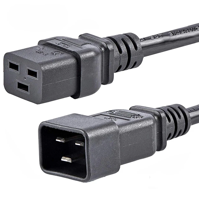 1ft 3ft 5ft Iec 60320 C20 To C19 Computer Power Extension Cord Data ...