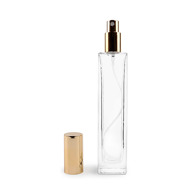 Transparent 3ml 5ml 10ml 20ml 30ml 100ml Fragrance Rectangle Spray Perfume Glass Bottles