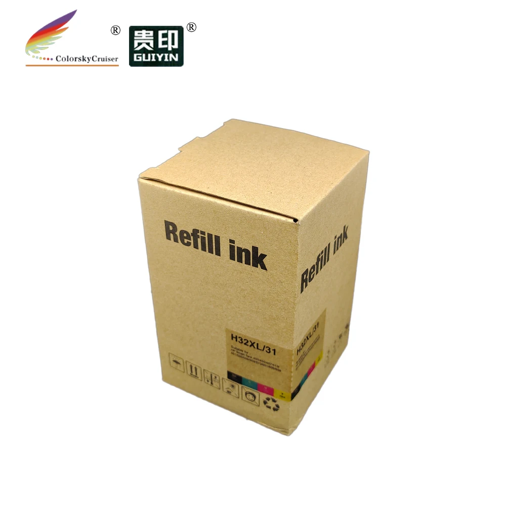 Compatible Refill Dye Ink Kit for HP 667 667xl DeskJet Ink Advantage 1200 1216 1275 2300 Printer Ink 100ml in Bottle Bkcmy