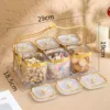 Transparent six-layer sealed container (with pallet and iron frame)
