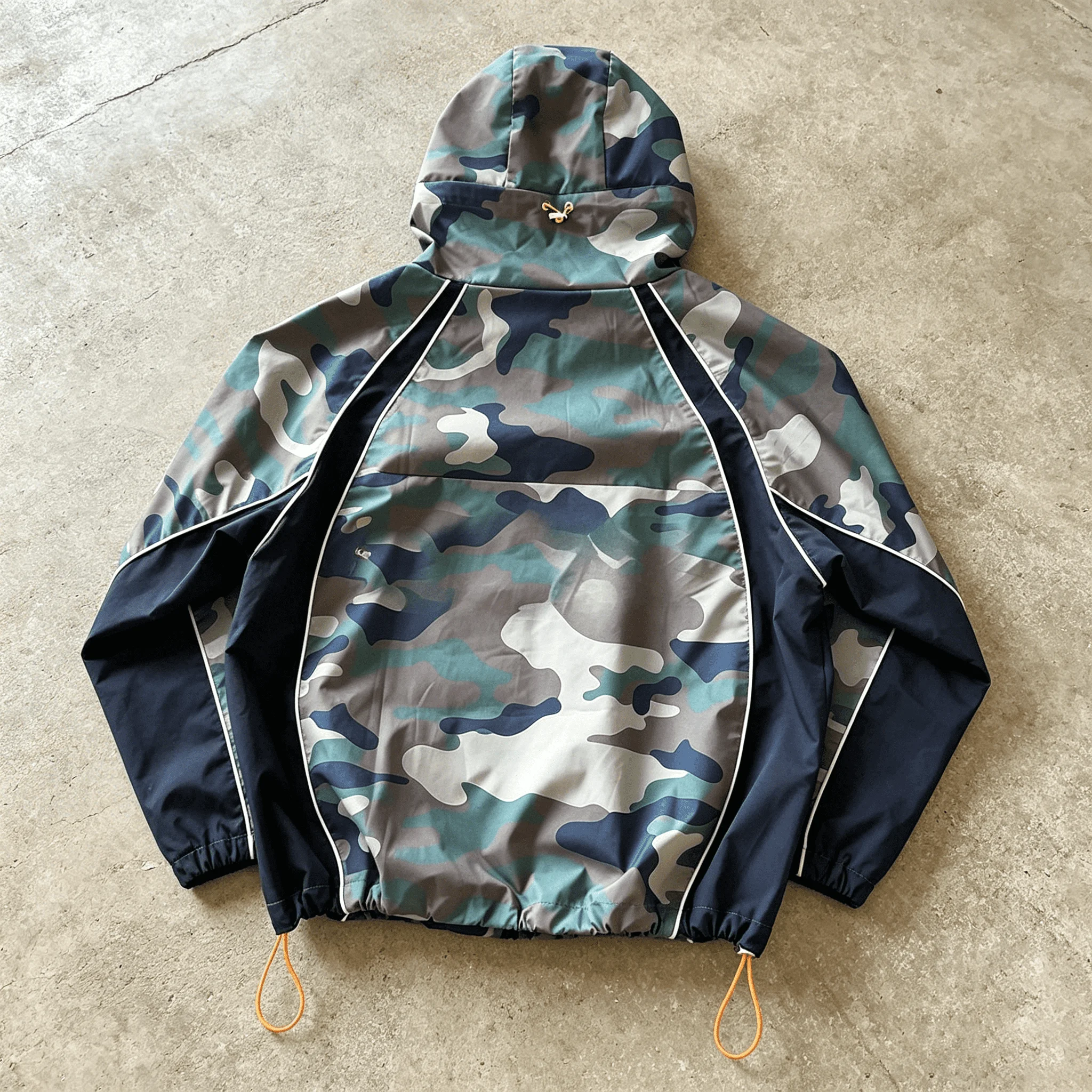 Fashion Design Jackets Camouflage Pattern 3m Reflective Stripe Outdoor Lightweight Nylon Coat Hoody Windbreaker Jacket gallery 2