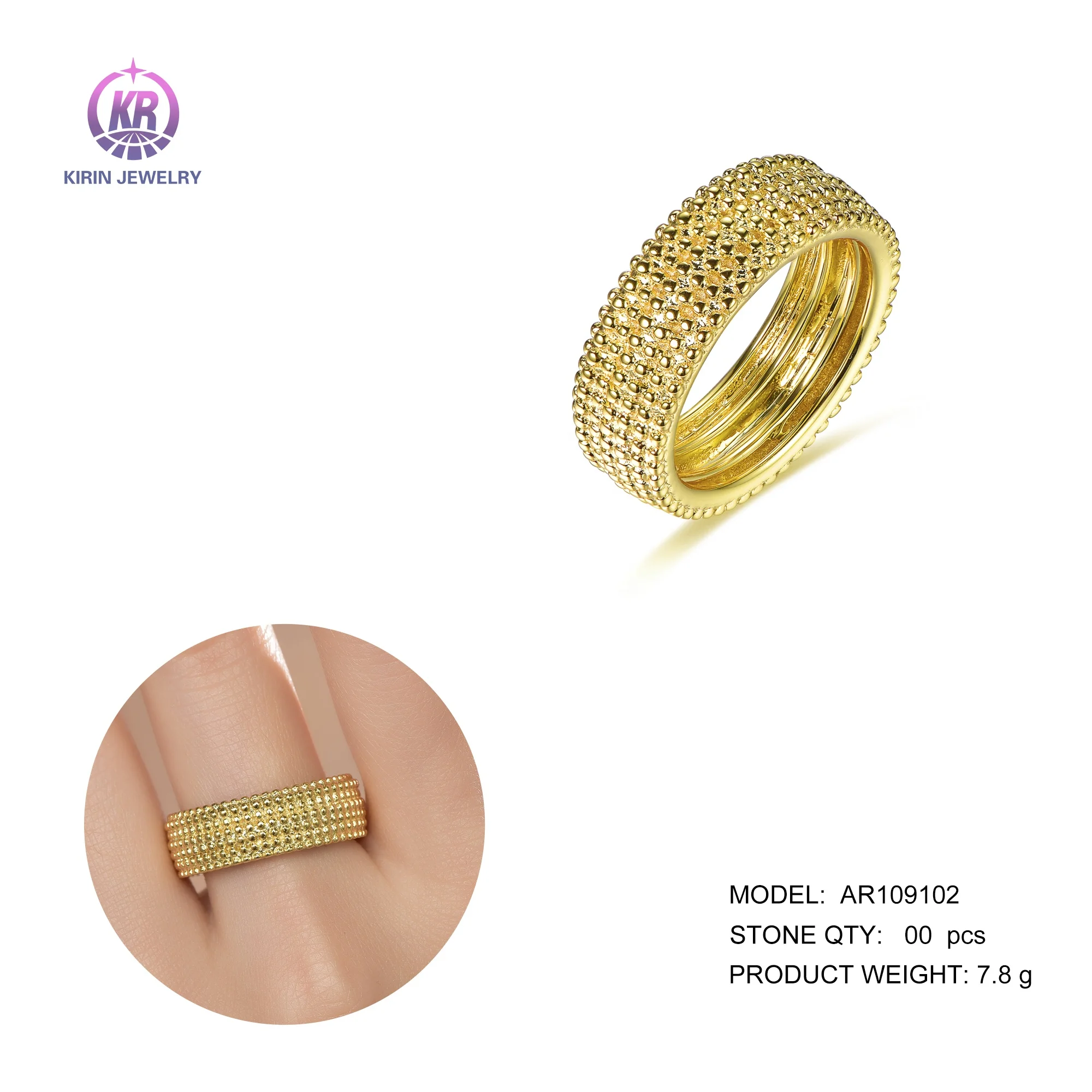 18k gold plated sterling silver diamond band ring anillo de plata 18k gold plated ring 14 karat gold ring