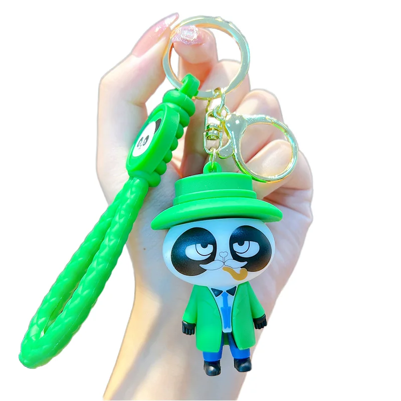 Custom 3D Kawaii Cartoon PVC Keychain Unique Silicon Rubber Carabiner with Character Dolls Unique Keychains