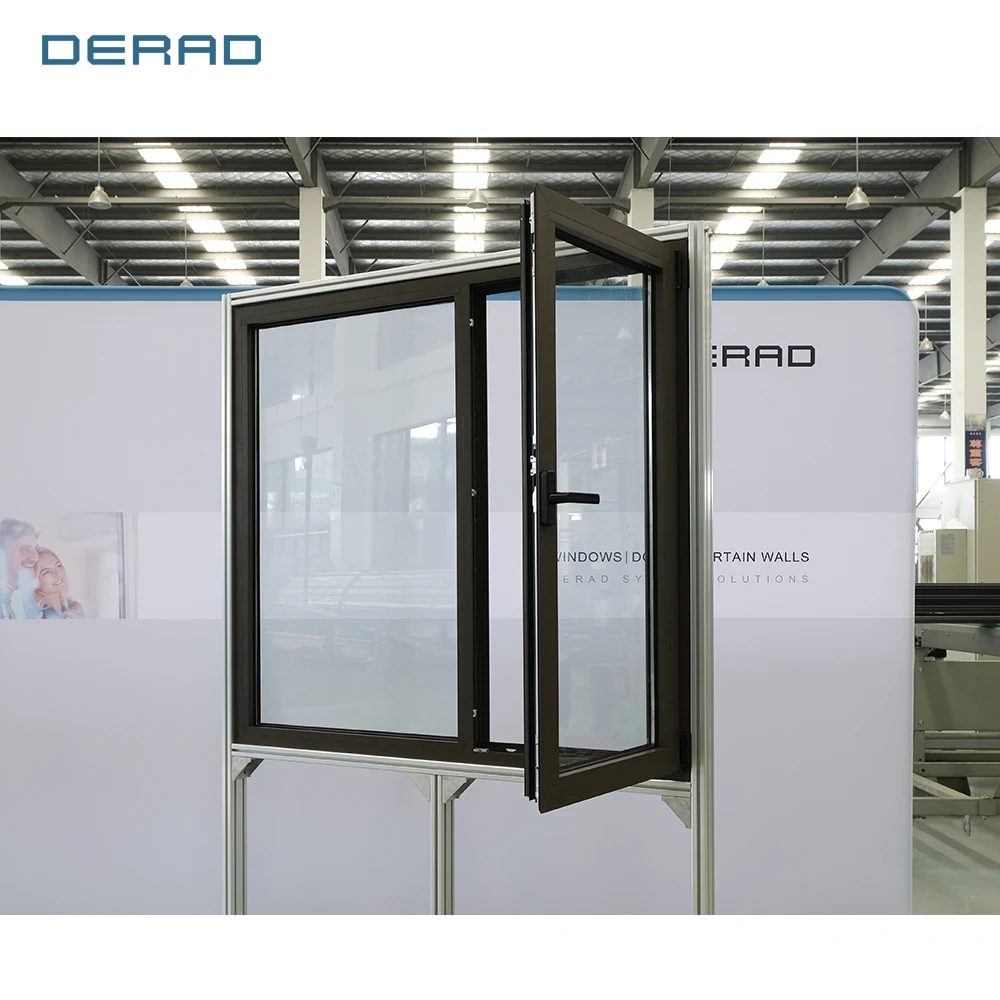 Derad best selling aluminum top China hardware windows multiple opening options tilt and turn window