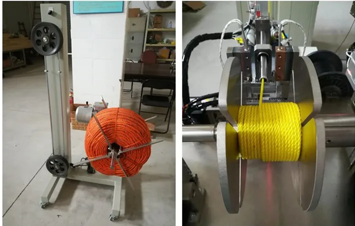 Full Automatic Trimmer Line Packing Rope Coiler Coiling Winding Machine