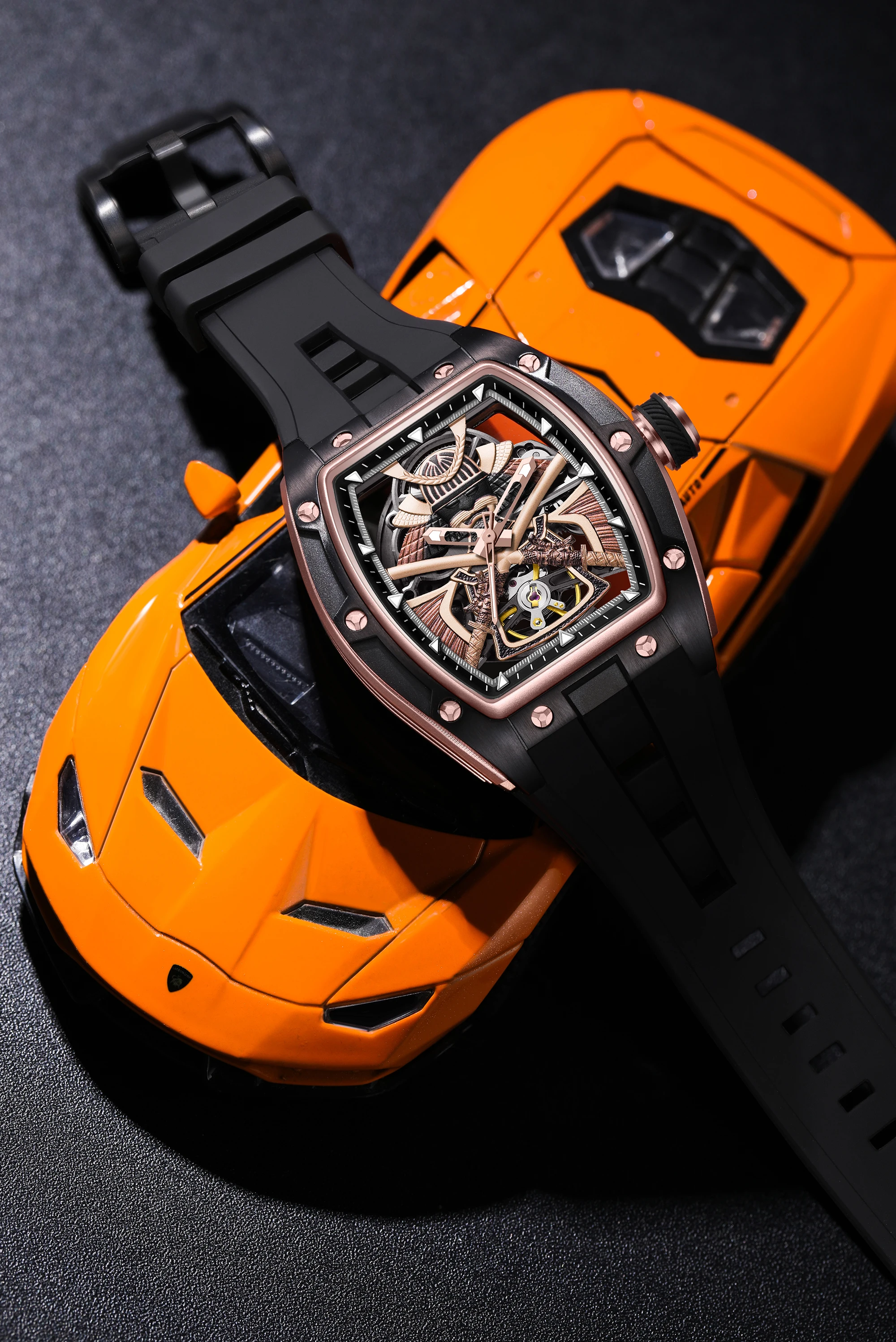 CHANCE JC-9-198G-5 Japanese Luxury Tourbillon Mechanical Watch for