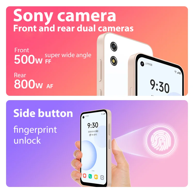 Qin3 ultra Mobile Phones 8GB+256GB MTK G99 5 Inches Global Version