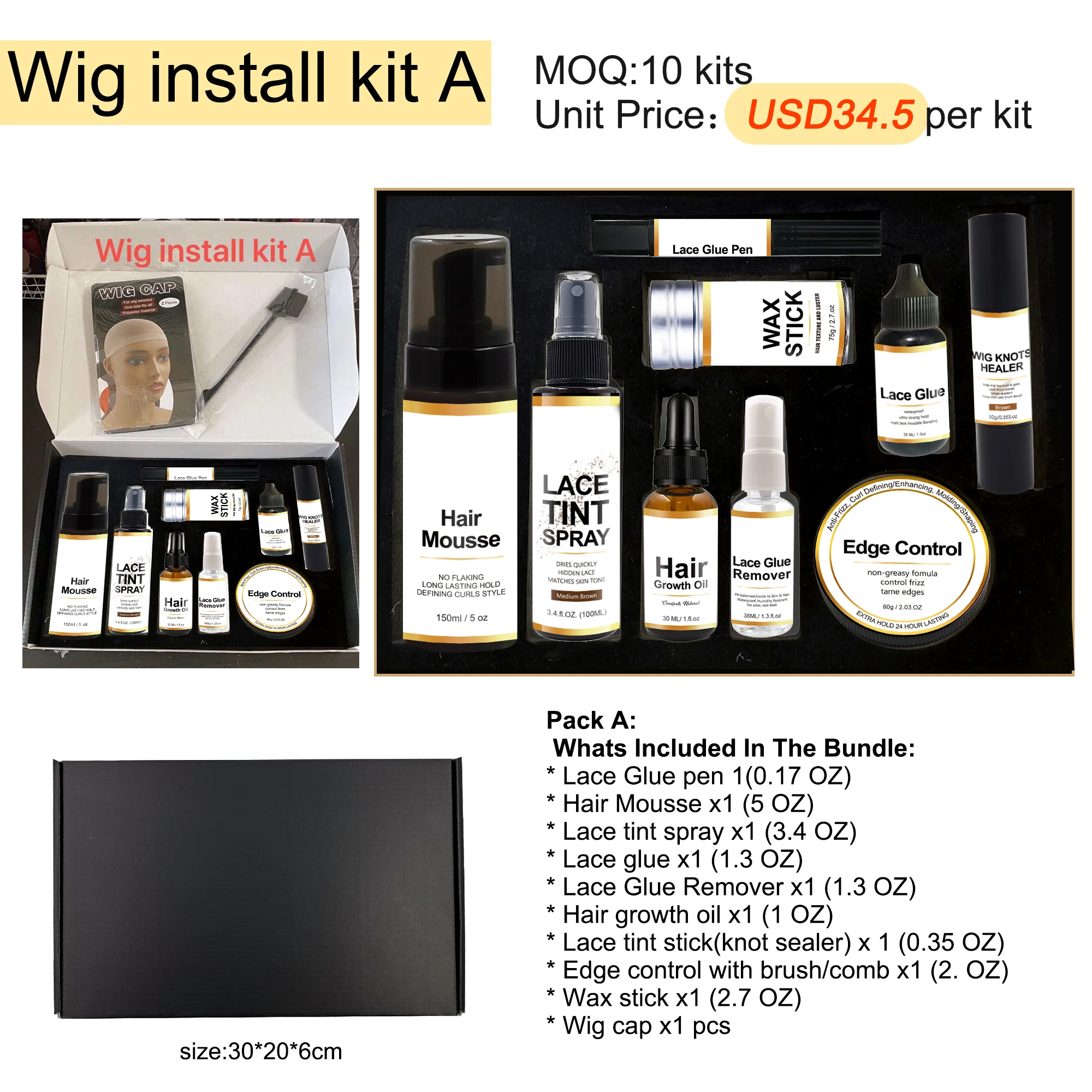 Wig Install Kit Set – Behind The Brand, LLC