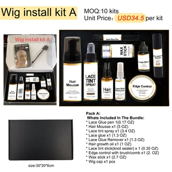 Wig Kit for Lace Frontal Wig Hair Extensions Tool Set for Biginners - China Wig  Kit and Wig Set price