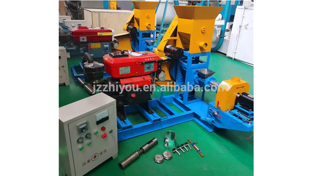 Different Shape Catfish Feed Making Machine Fish Pelleting Mill