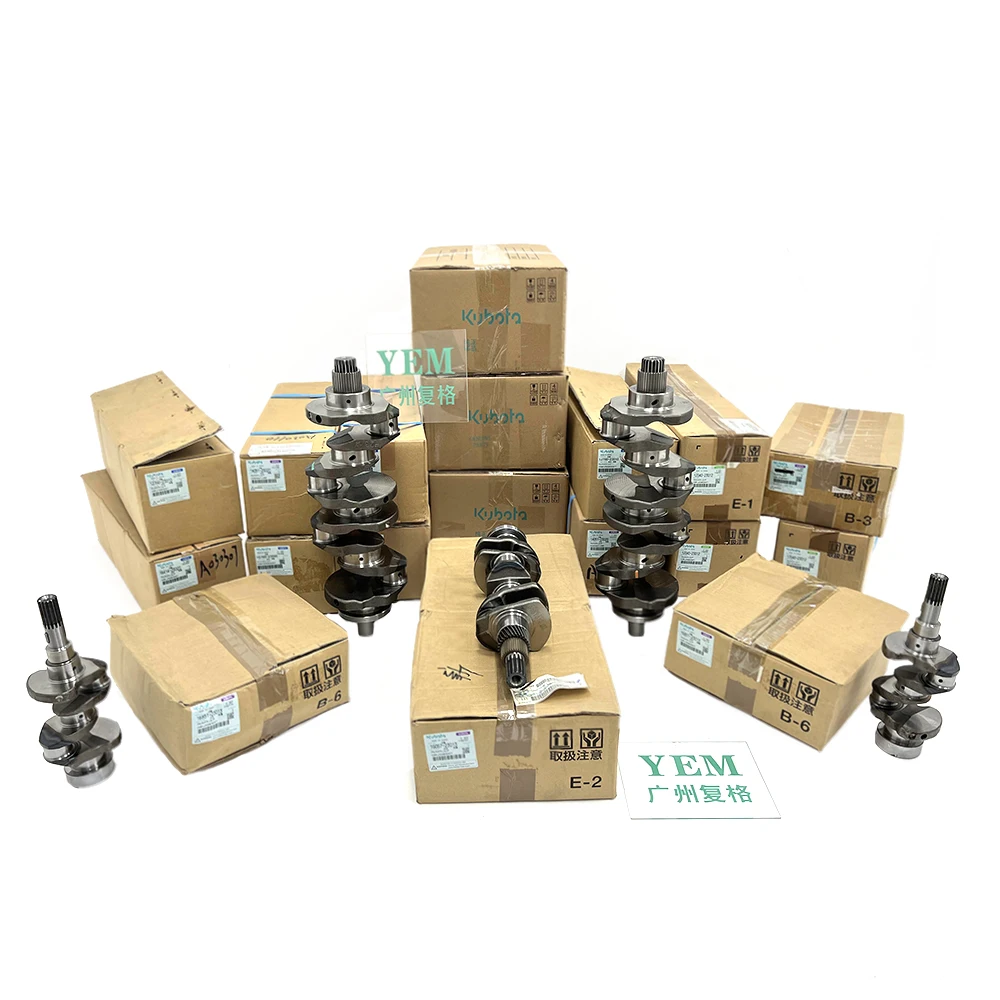 V1305 V1505 V2203 V2403 V2607 D1105 D1703 V3300 V3600 V3800 V3307 Crankshaft Engine Rebuild Kits for Kubota