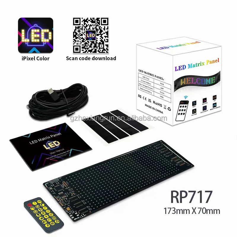 Web App Control Led Display APP Control LED Flexible Display Signage - RGB Programmable