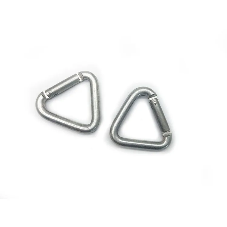 Factory Director High Quality Metal Triangle Snap Hook Carabiner Spring Hook