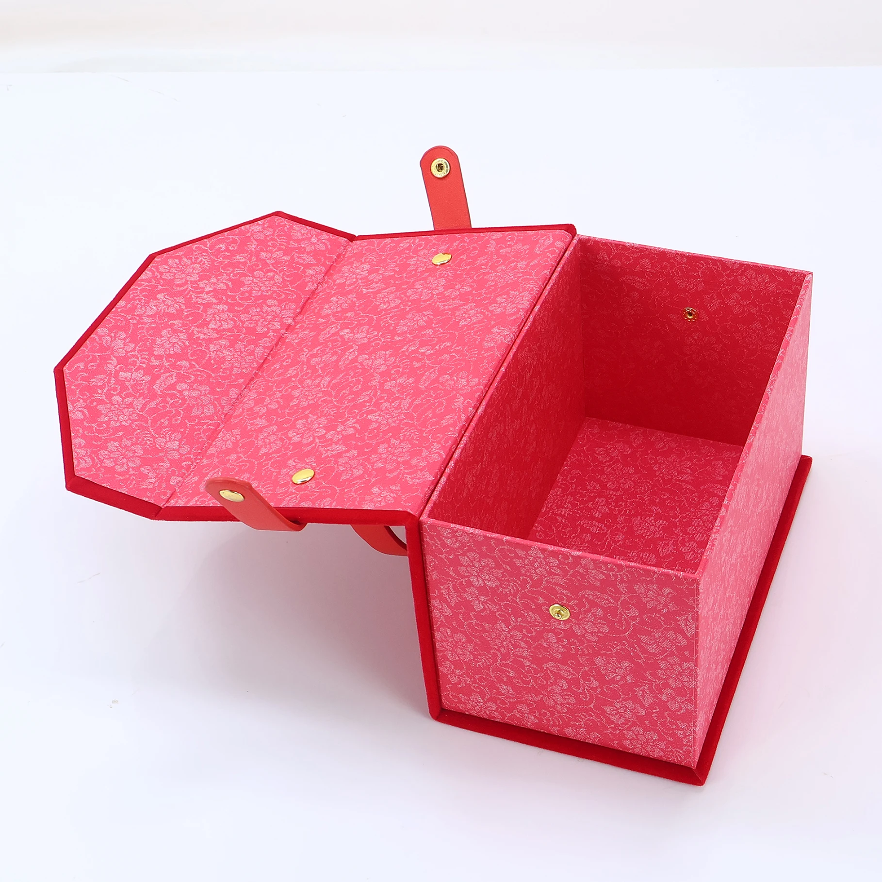 Luxury Set Carton Flip Top Paper Box Custom With Velvet And Sponge Lid