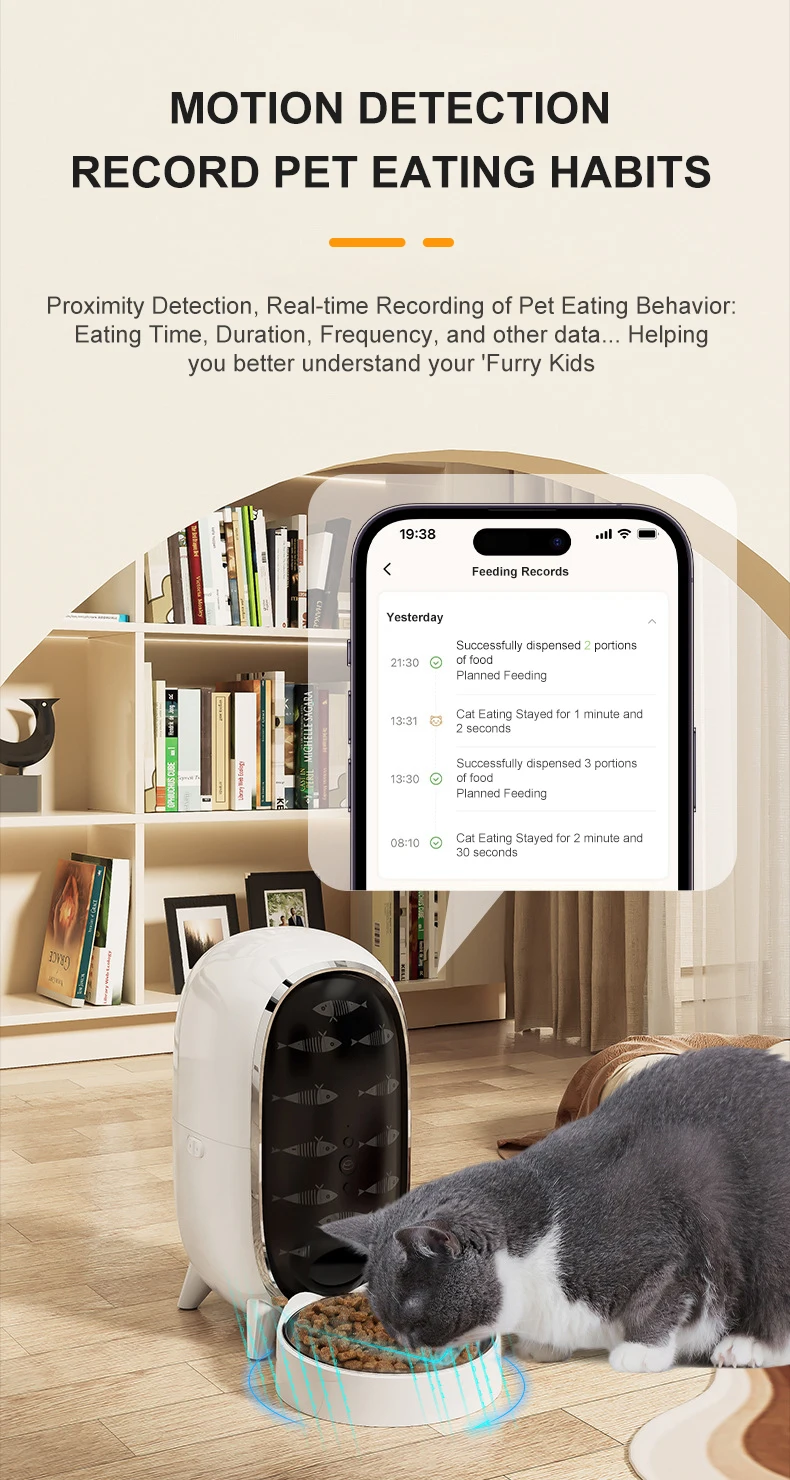 Personalized Pet Feeder With Display Screen And Customization photo