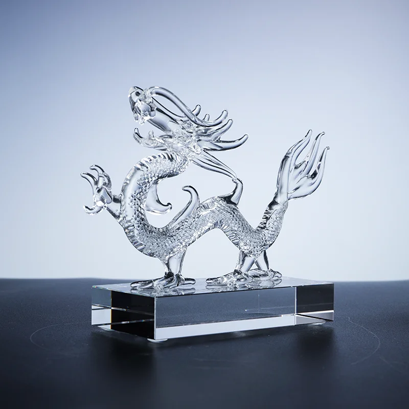 Factory custom crystal dragon decoration supplier