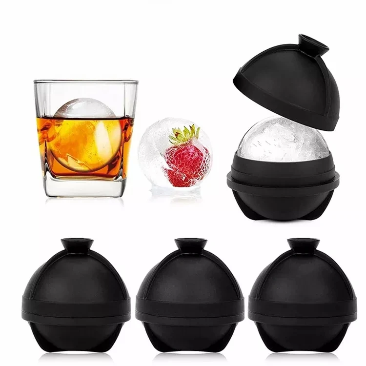 Ice Ball Molds 2.5 Inch Large Ice Cube Maker BPA Free Round