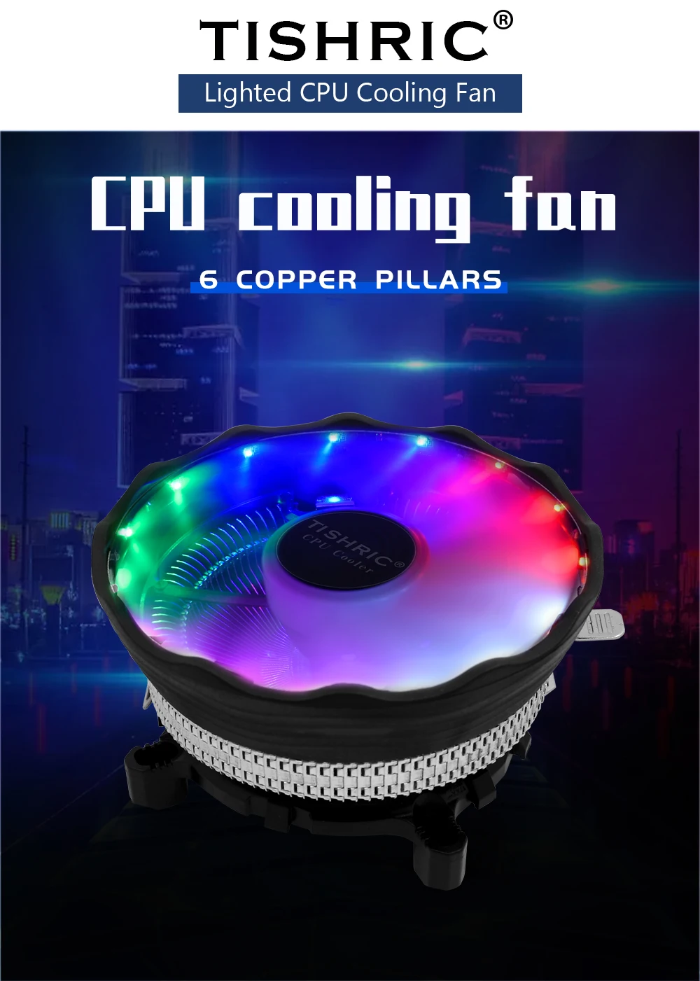 Tishric 120mm Rgb 3 Pin Quiet Cpu Cooler Fan Radiator Intel Lga 1151 ...