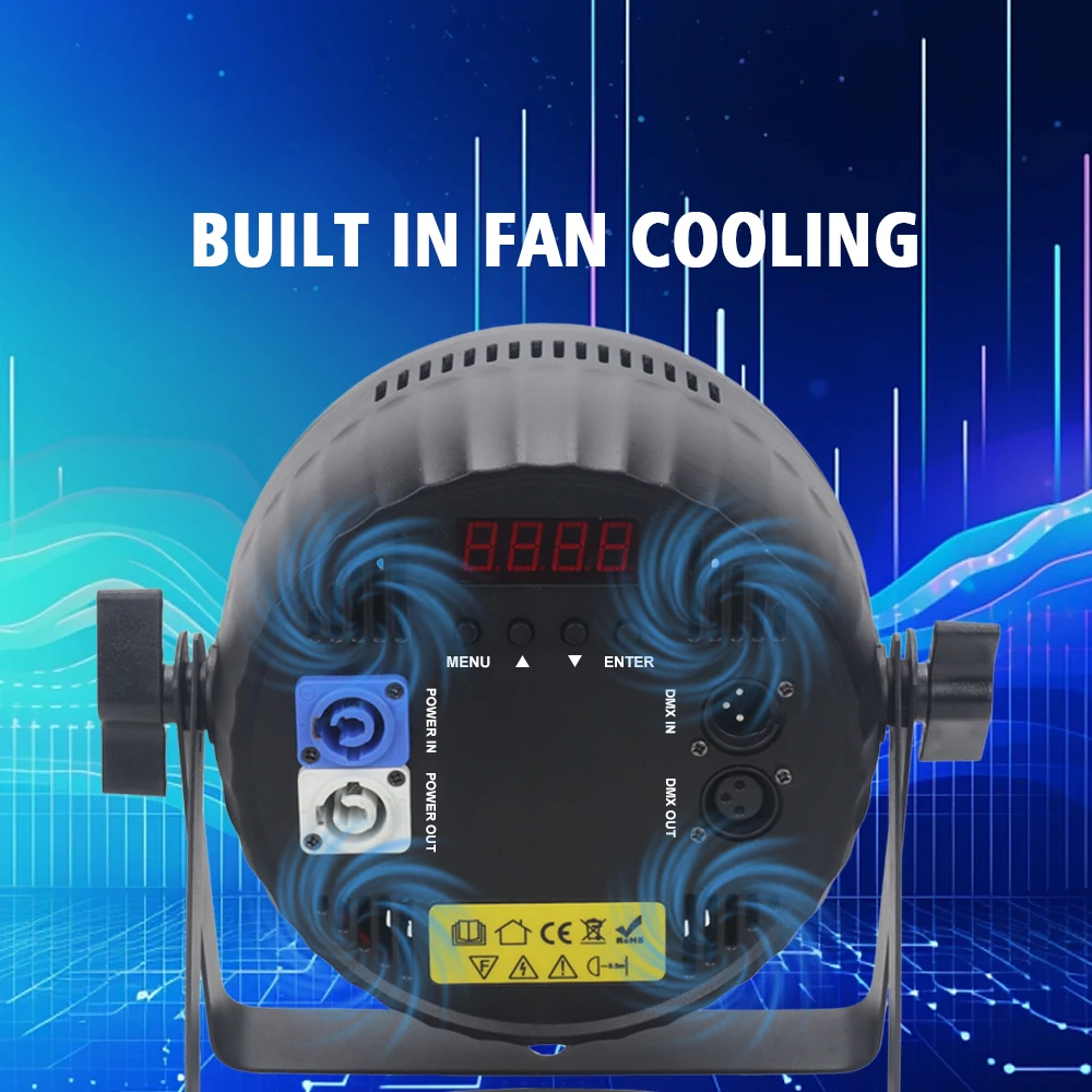 Luci Discoteca LED, RGB Sound Attivato Strobo Luci Palcoscenico Con - Foto 9