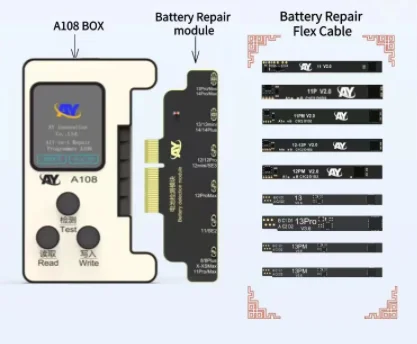 AY A108 Dot Matrix battery Repair tools for iPhone X XR XS 11 12 1314 PM Dot Projector Read Write Dot Matrix Face ID Repair Flex