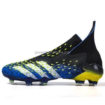 Hot Sale Factory Customize Brand Outdoor Man Soccer Football Sport Shoes Fly-Weaving Upper Ankle Sports Cleats Shoes