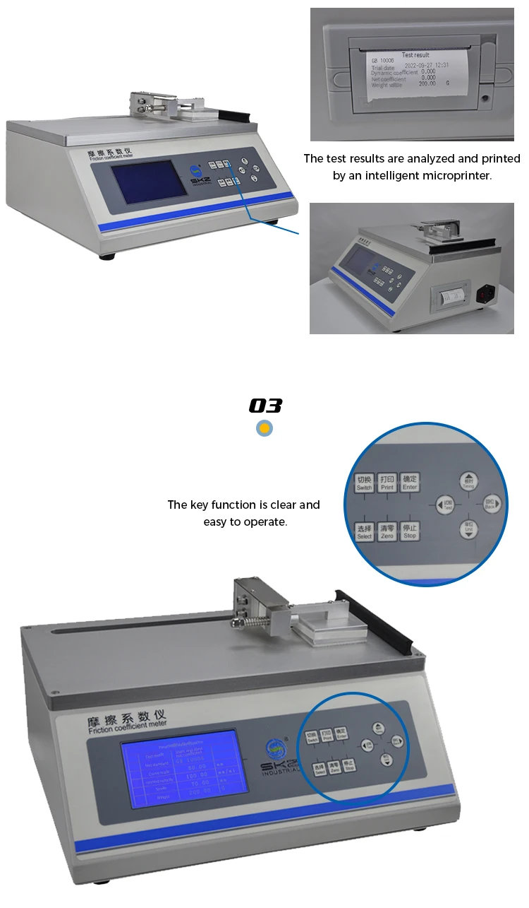 Iso8295 Astmd1894 Film Friction Tester Cof Testing Equipment Paper ...